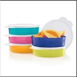 TUPPERWARE BRIGHT 5 PIECES 500 ML SET CONTAINERS